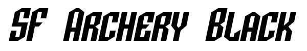 SF Archery Black font preview